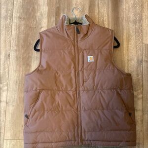 Carhartt Brown Quilted Vest